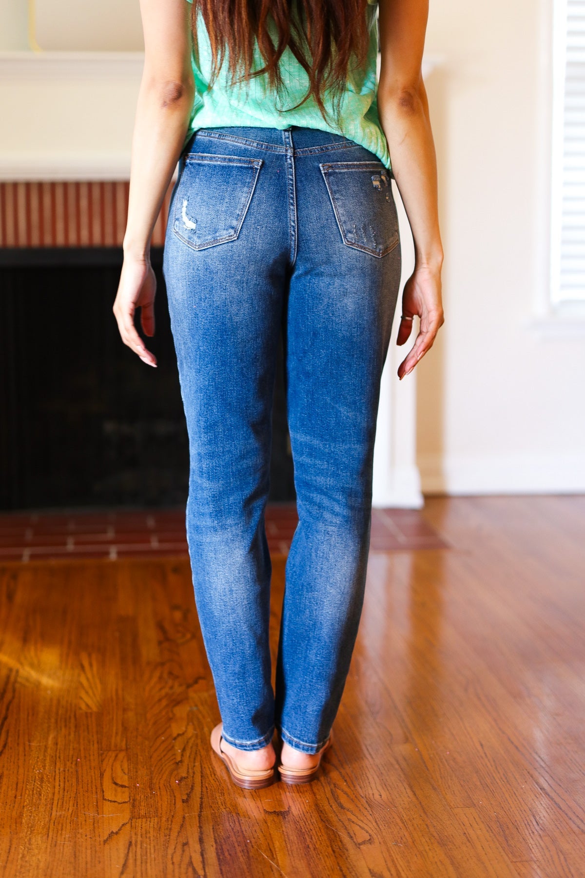 Judy Blue Everyday Dark Denim Slim Fit High Rise Jeans-Modish Lily, Tecumseh Michigan