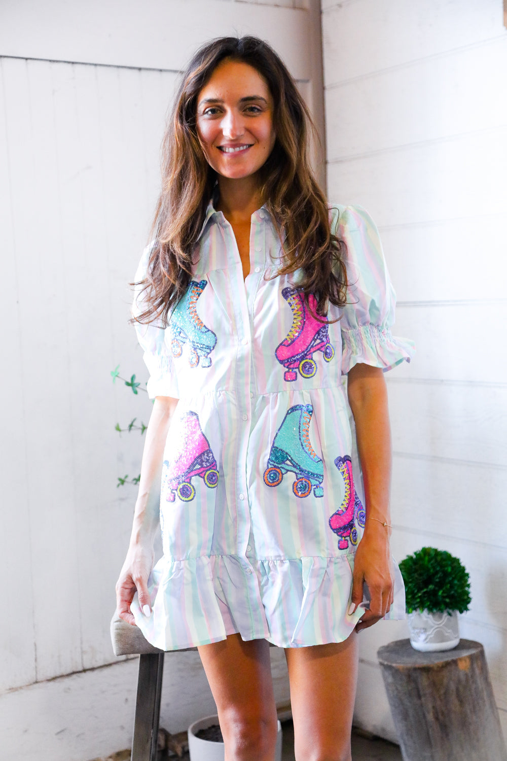A Roller Daydream Tiered Summer Dress-Modish Lily, Tecumseh Michigan