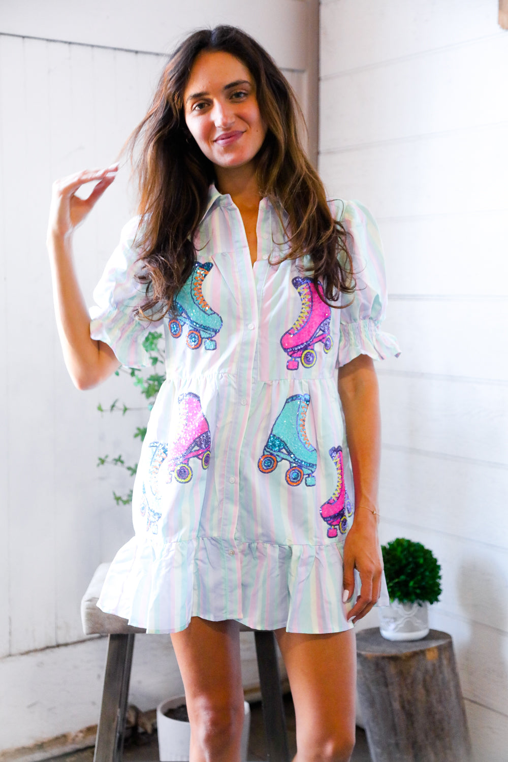 A Roller Daydream Tiered Summer Dress-Modish Lily, Tecumseh Michigan