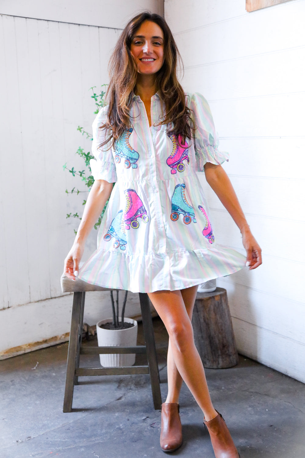 A Roller Daydream Tiered Summer Dress-Modish Lily, Tecumseh Michigan
