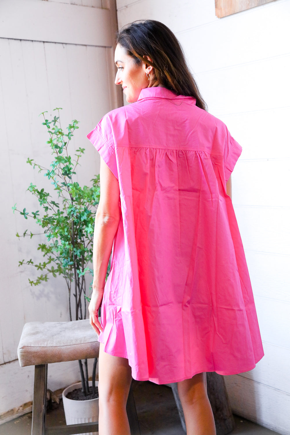 In A Pink Martini Mood Sequin T Shirt Dress-Modish Lily, Tecumseh Michigan
