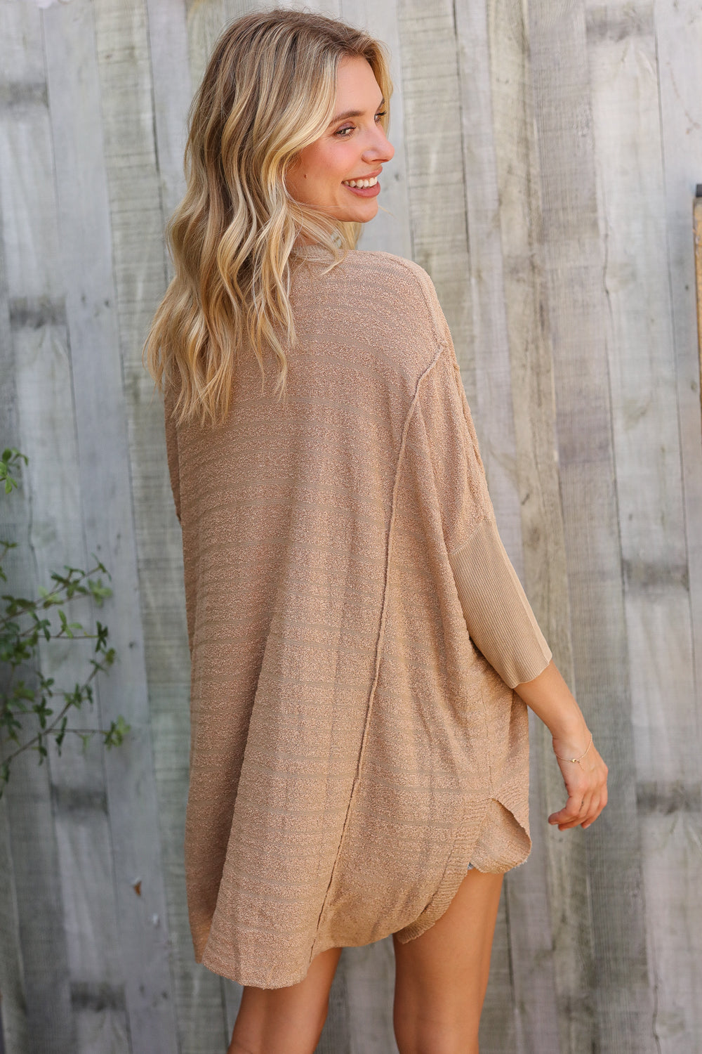 Golden Hour Taupe Hi Low Pullover-Modish Lily, Tecumseh Michigan