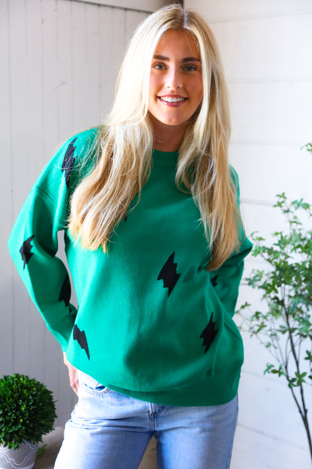 In For Stormy Weather Thick and Cozy Sweater-Modish Lily, Tecumseh Michigan