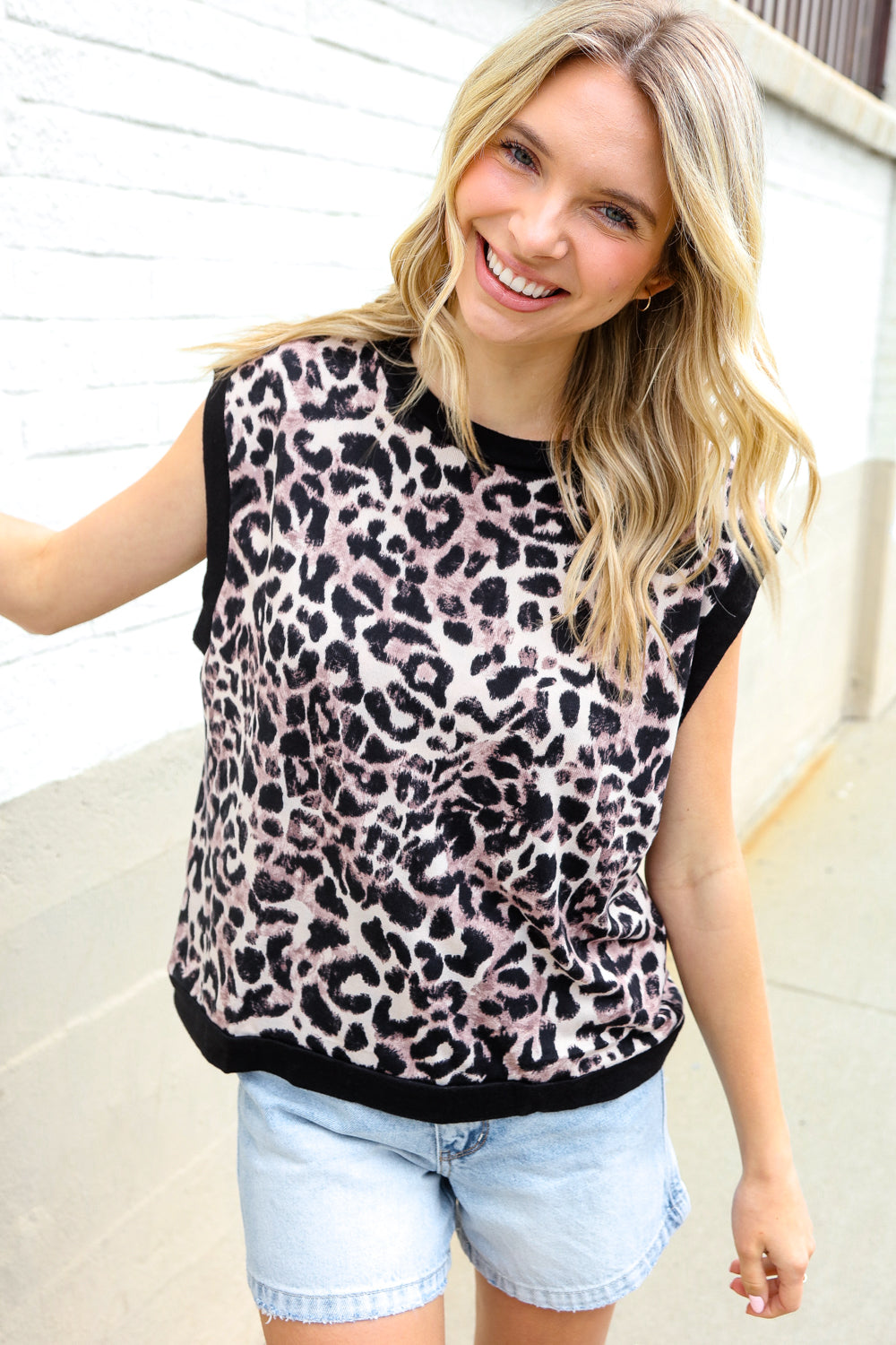 Be Bold Dolman Short Sleeve Leopard Print Knit Top-07-01-25 Summer Sale-Modish Lily, Tecumseh Michigan