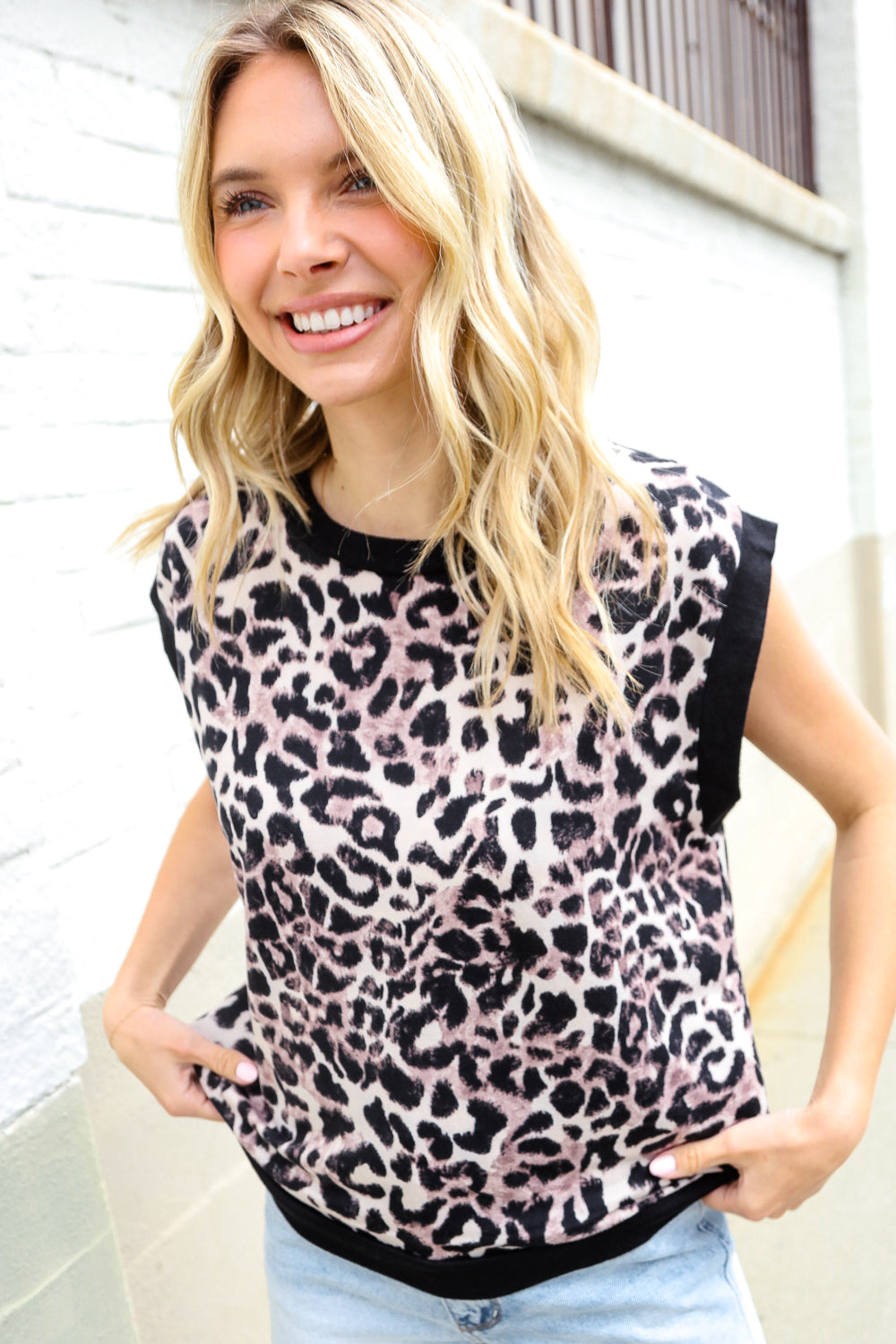 Be Bold Dolman Short Sleeve Leopard Print Knit Top-07-01-25 Summer Sale-Modish Lily, Tecumseh Michigan
