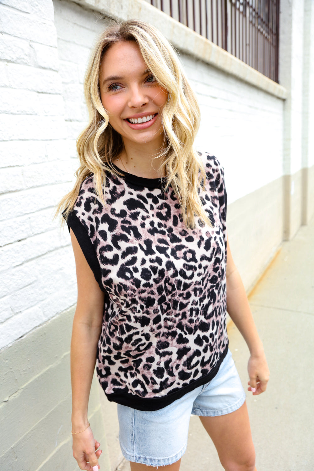 Be Bold Dolman Short Sleeve Leopard Print Knit Top-07-01-25 Summer Sale-Modish Lily, Tecumseh Michigan