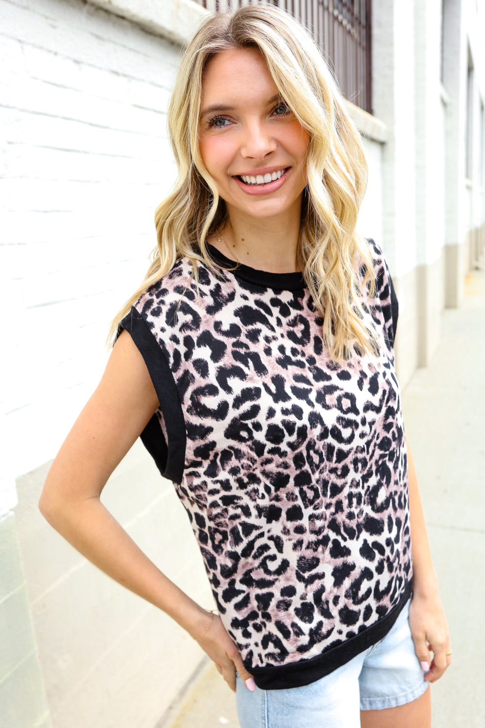 Be Bold Dolman Short Sleeve Leopard Print Knit Top-07-01-25 Summer Sale-Modish Lily, Tecumseh Michigan