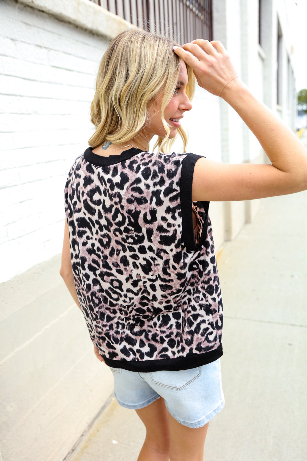 Be Bold Dolman Short Sleeve Leopard Print Knit Top-07-01-25 Summer Sale-Modish Lily, Tecumseh Michigan