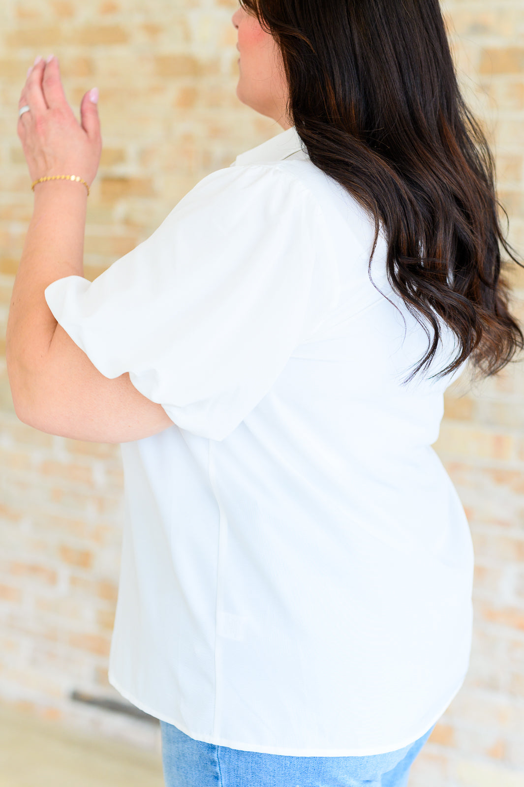 A Sixth Sense Balloon Sleeve Blouse-Tops-Modish Lily, Tecumseh Michigan