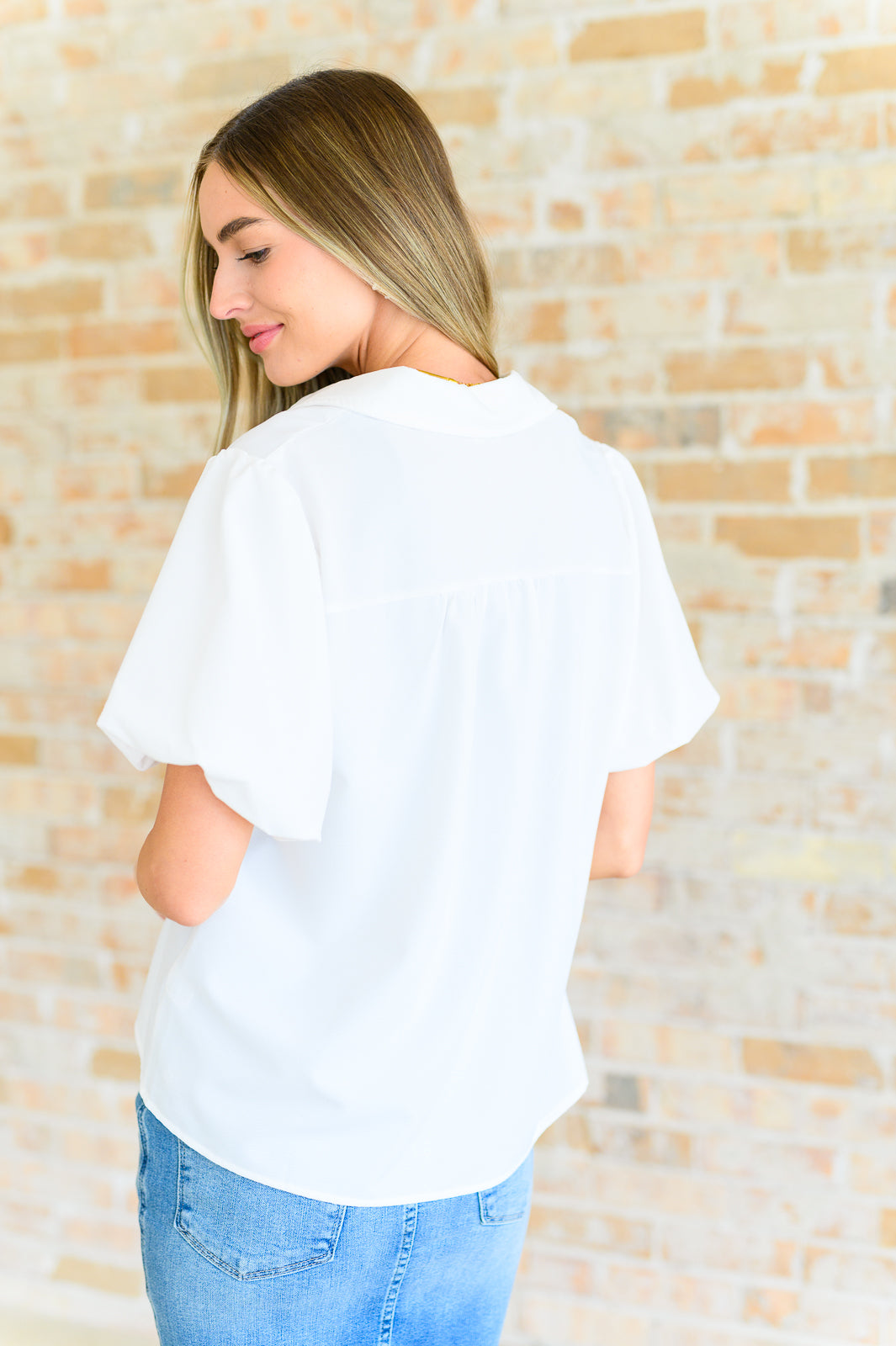 A Sixth Sense Balloon Sleeve Blouse-Tops-Modish Lily, Tecumseh Michigan