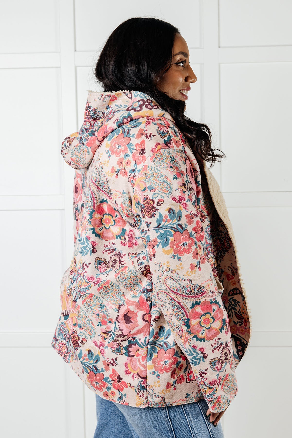 Beautiful Things Sherpa Lined Hoodie-Layers-Modish Lily, Tecumseh Michigan
