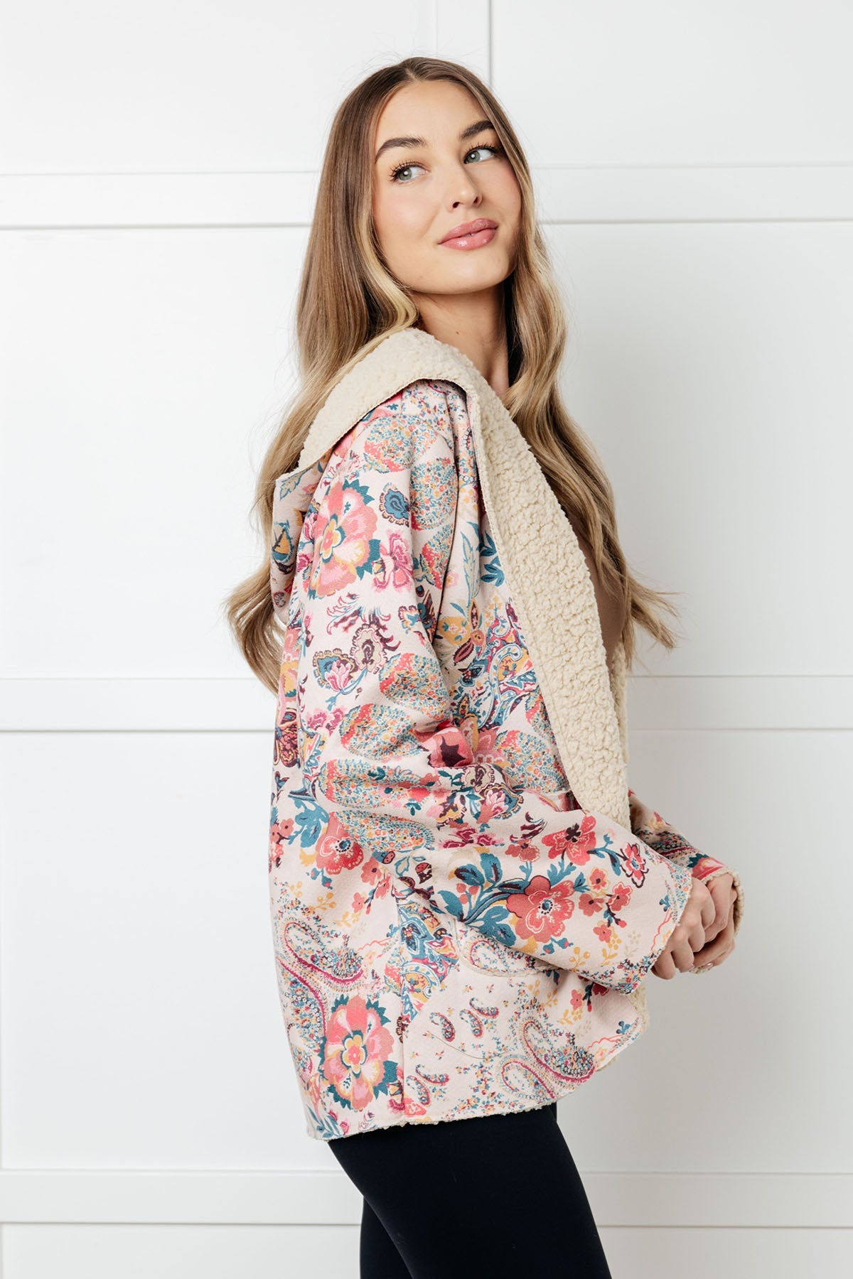Beautiful Things Sherpa Lined Hoodie-Layers-Modish Lily, Tecumseh Michigan