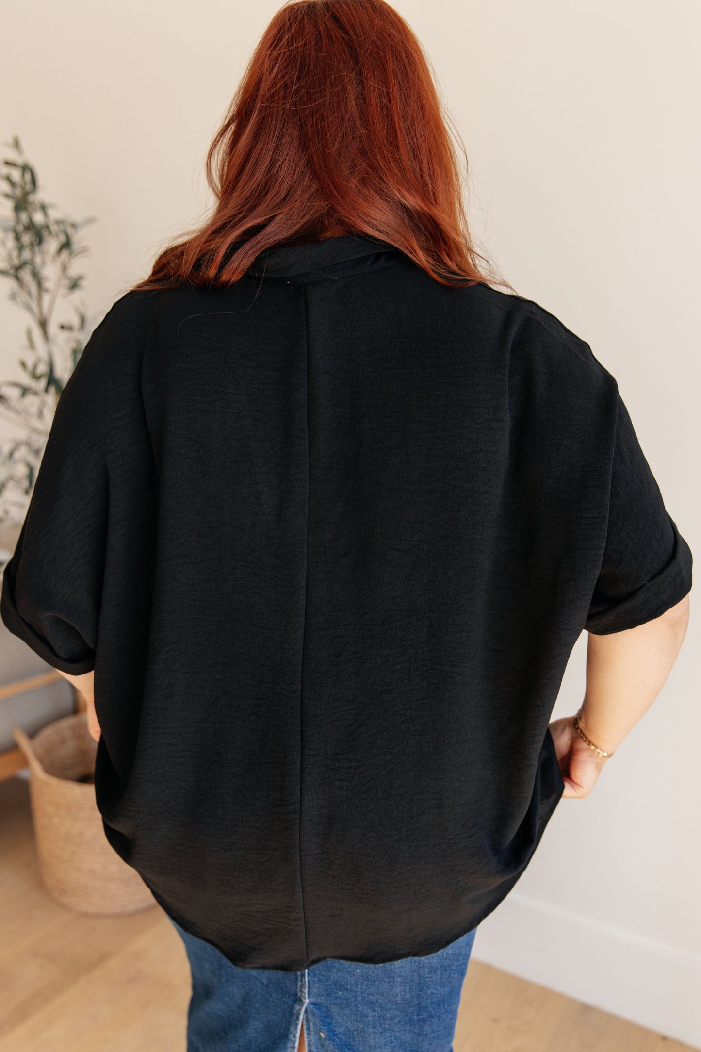 Because I Said So Dolman Sleeve Top in Black-Womens-Modish Lily, Tecumseh Michigan