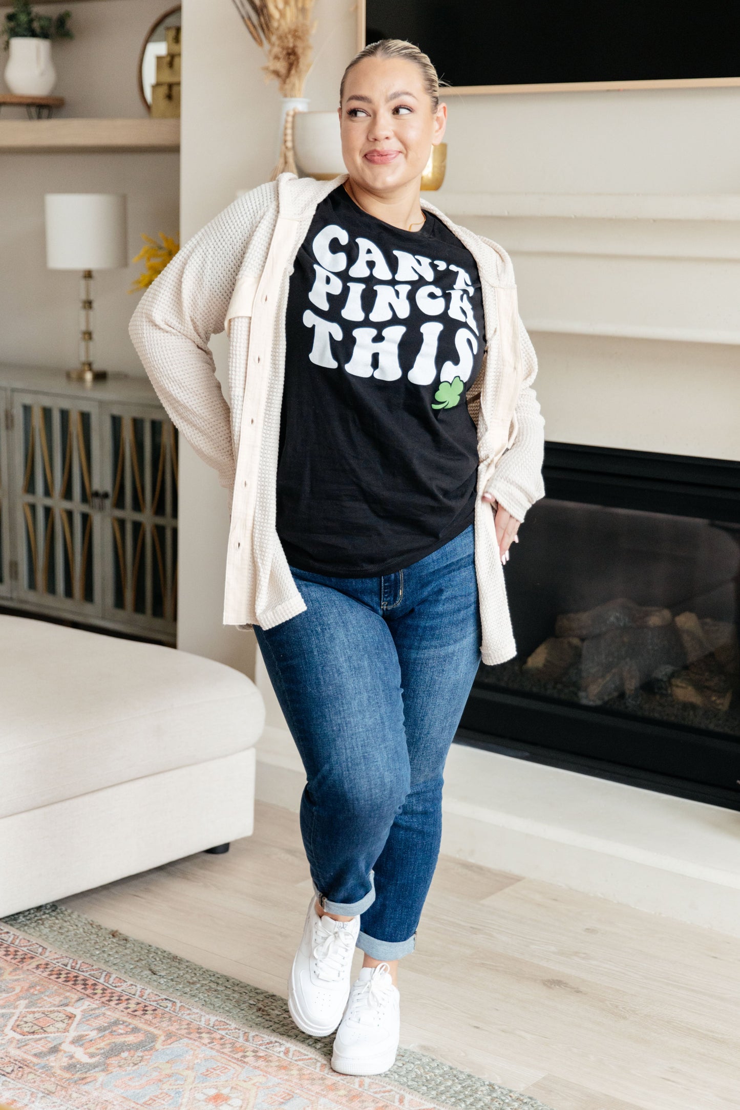 Best Case Scenario Hooded Pullover in Ecru-Womens-Modish Lily, Tecumseh Michigan