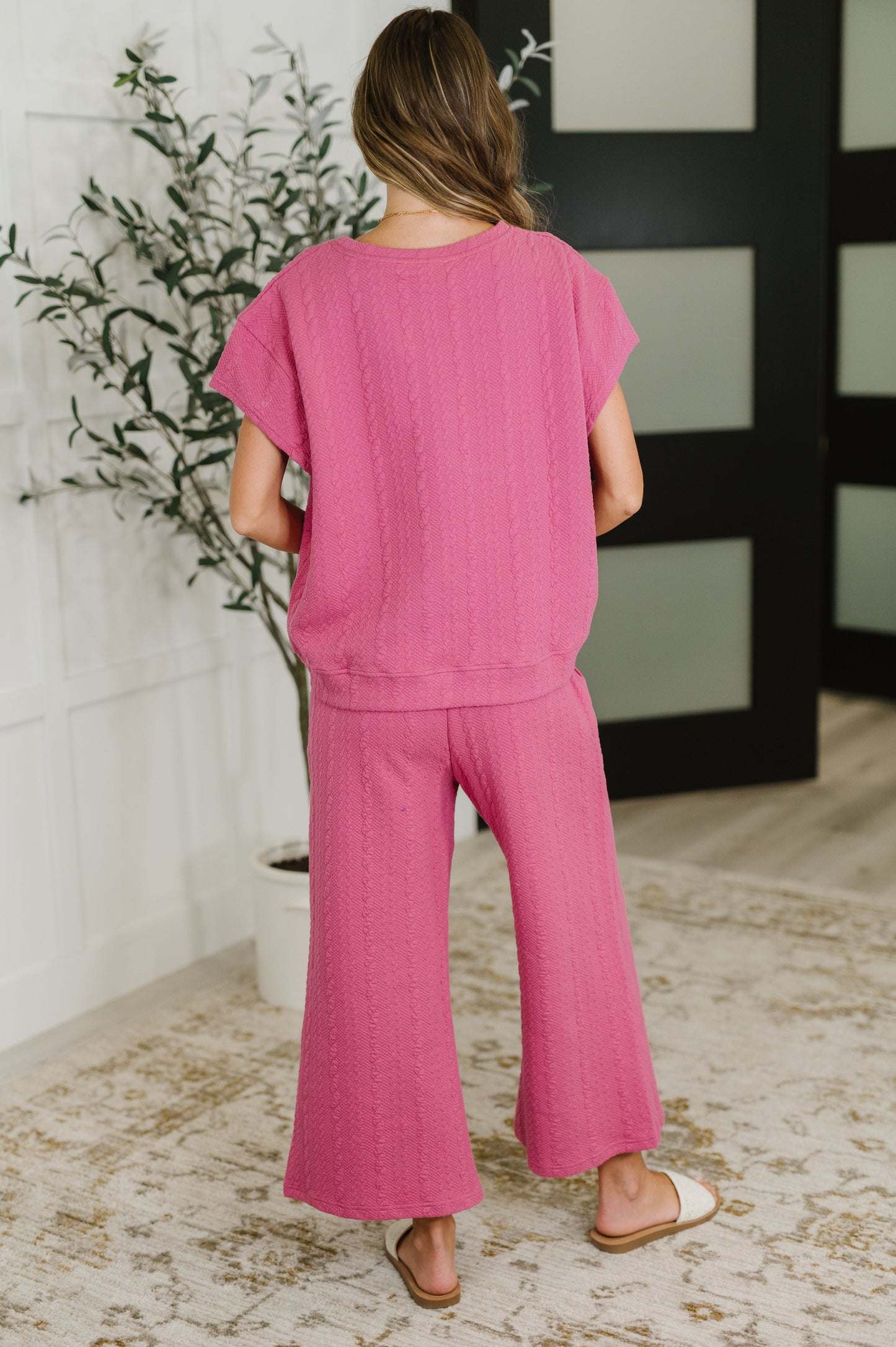 Can't Quit You Cropped Flair Bottoms in Magenta-Womens-Modish Lily, Tecumseh Michigan