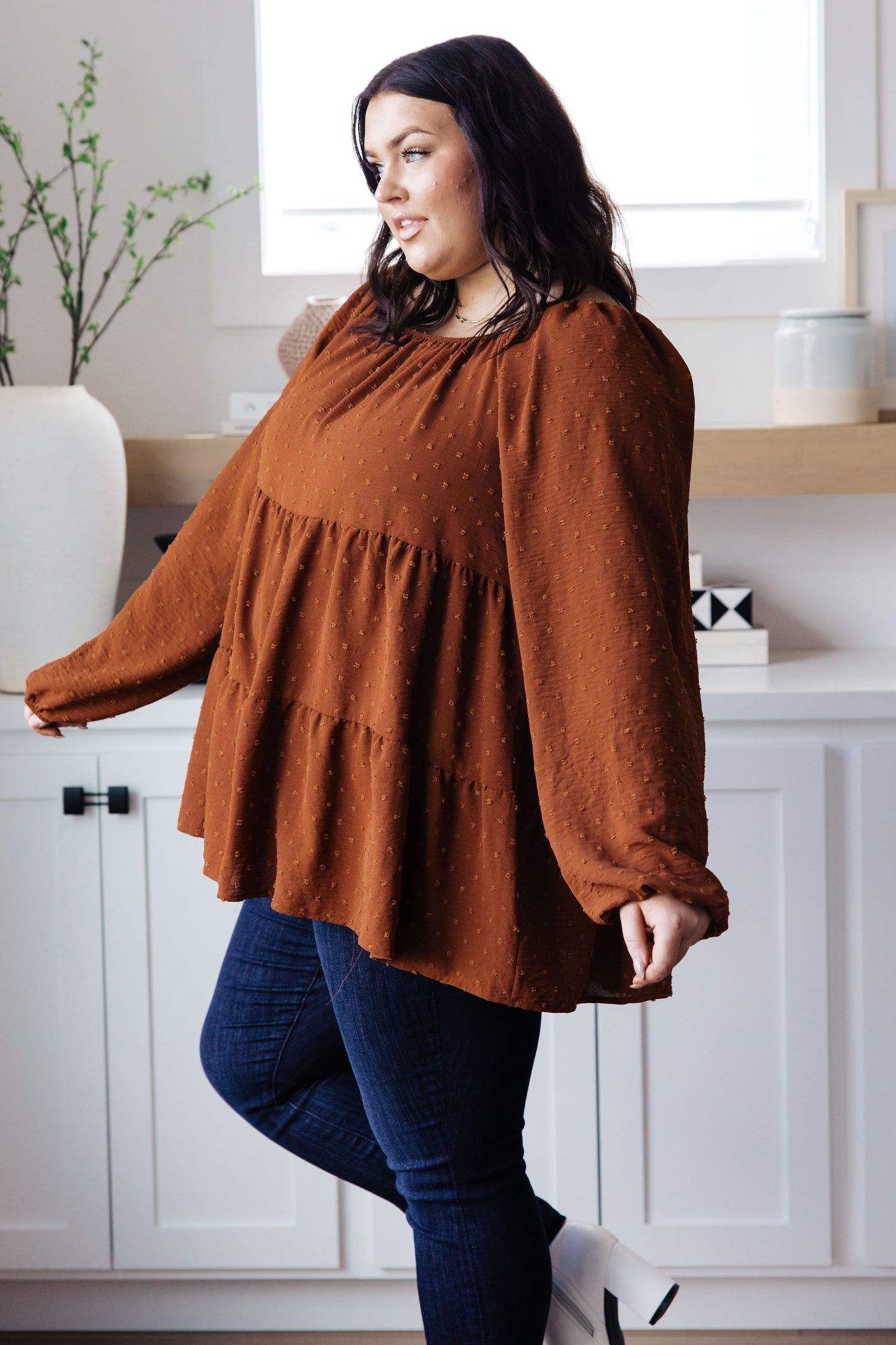 Falling Into You Tiered Babydoll Top-Tops-Modish Lily, Tecumseh Michigan