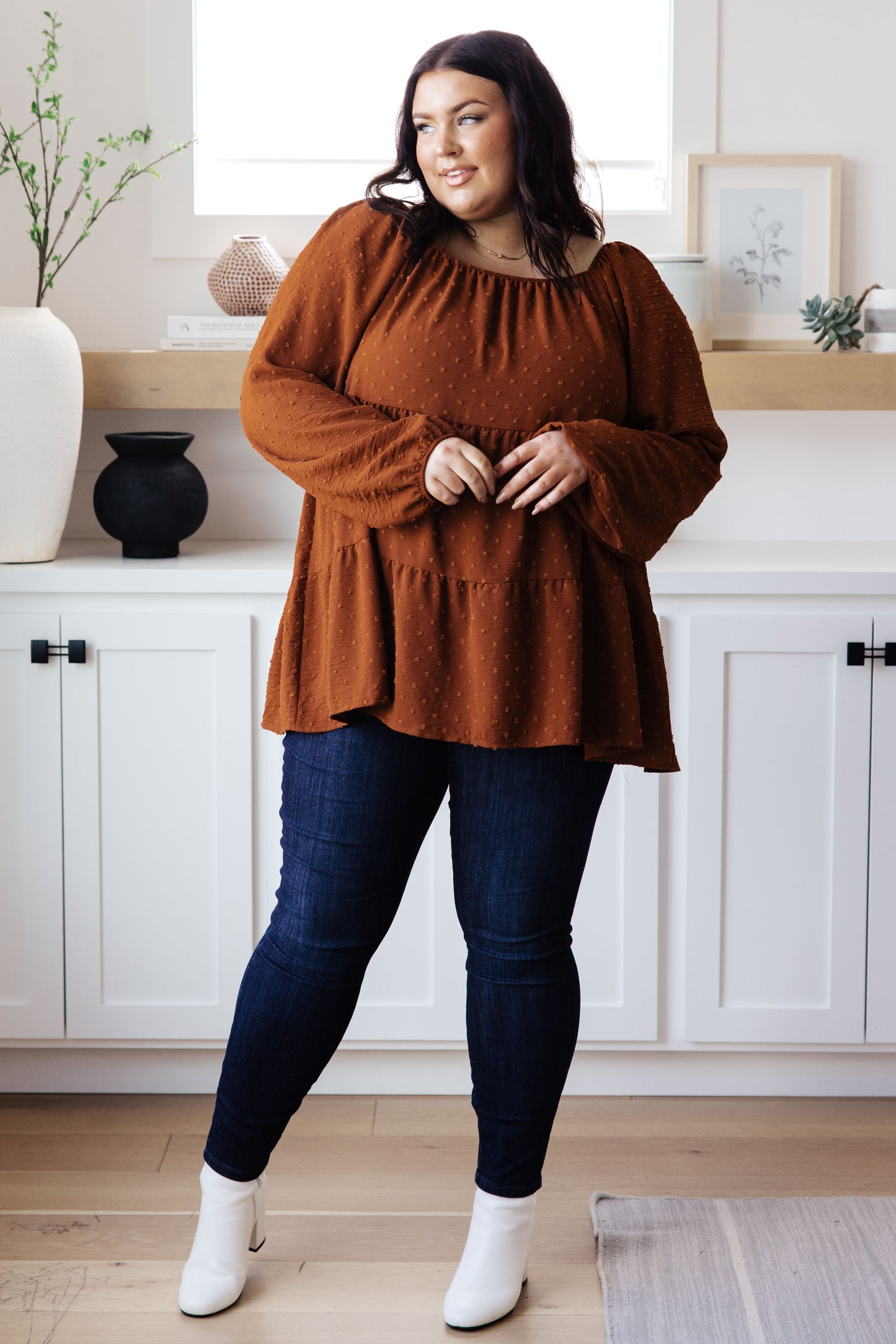 Falling Into You Tiered Babydoll Top-Tops-Modish Lily, Tecumseh Michigan