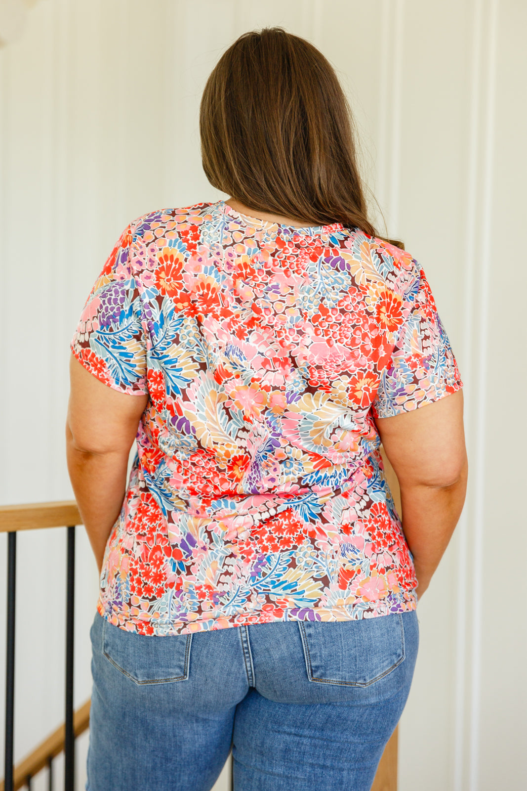 Flowers Everywhere Floral Top-Tops-Modish Lily, Tecumseh Michigan