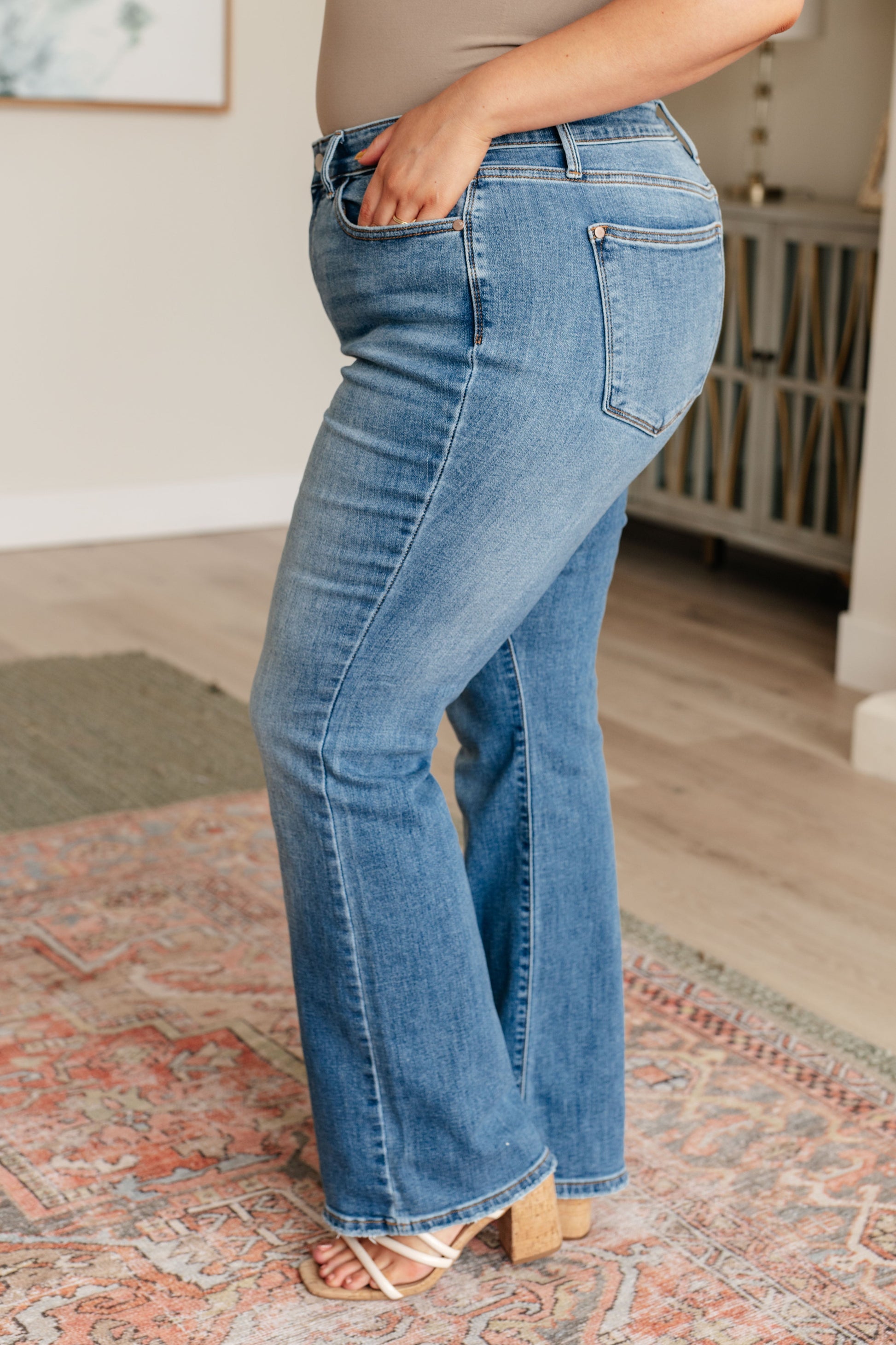 Genevieve Mid Rise Vintage Bootcut Jeans-Womens-Modish Lily, Tecumseh Michigan