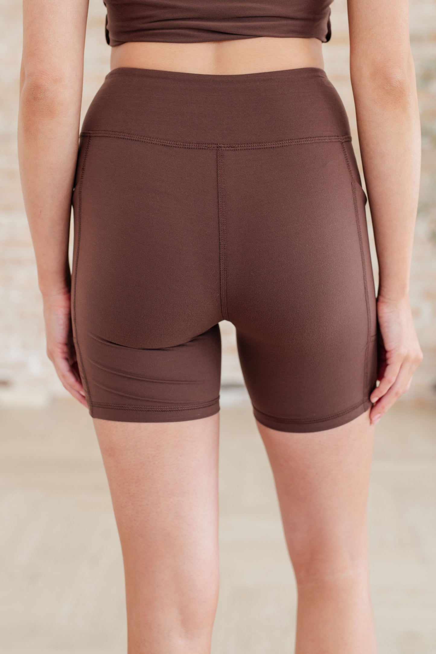 Getting Active Biker Shorts in Java-Athleisure-Modish Lily, Tecumseh Michigan