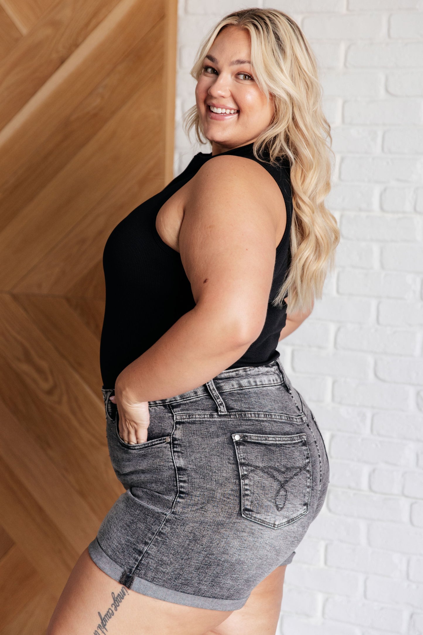 Higher and Higher Ribbed Zip Up Bodysuit-Bodysuits-Modish Lily, Tecumseh Michigan