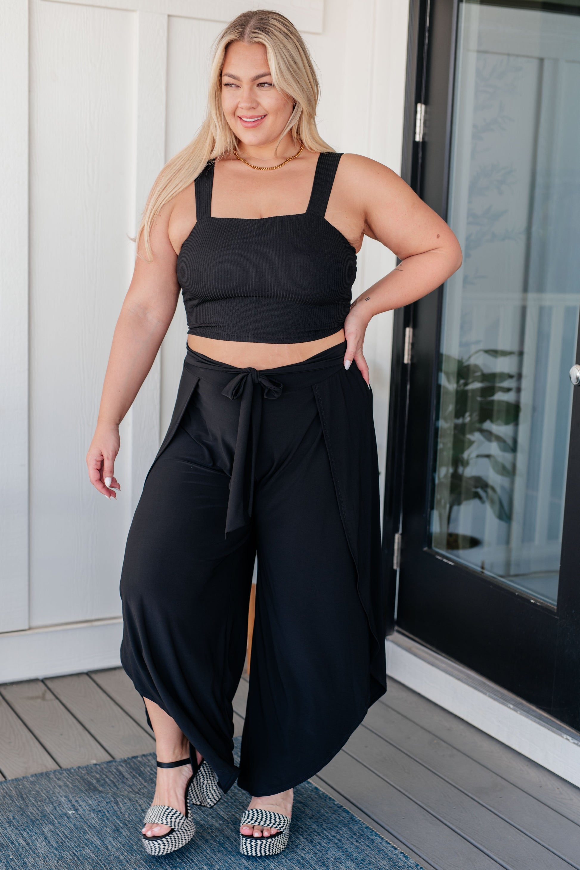 Holland Holiday Tulip Pants in Black-Bottoms-Modish Lily, Tecumseh Michigan