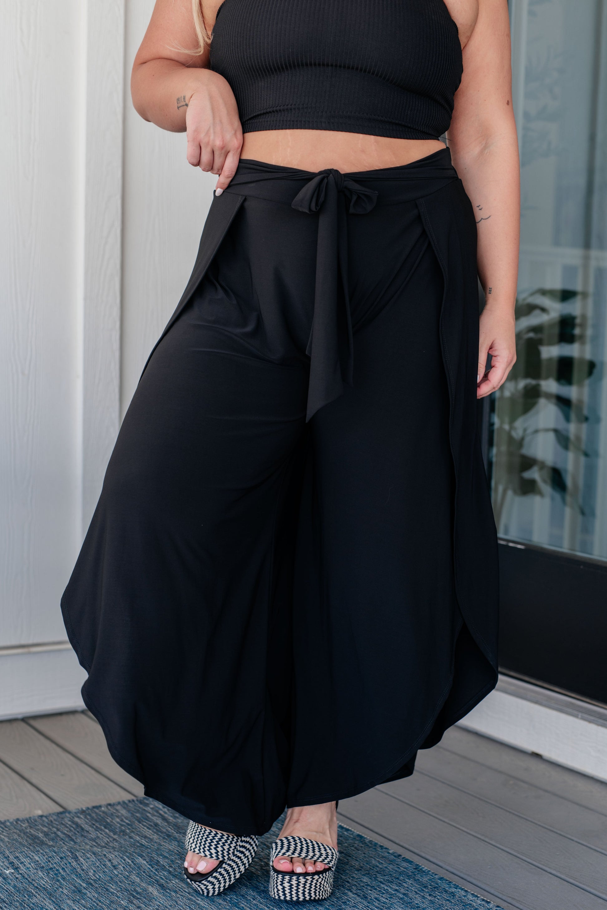 Holland Holiday Tulip Pants in Black-Bottoms-Modish Lily, Tecumseh Michigan
