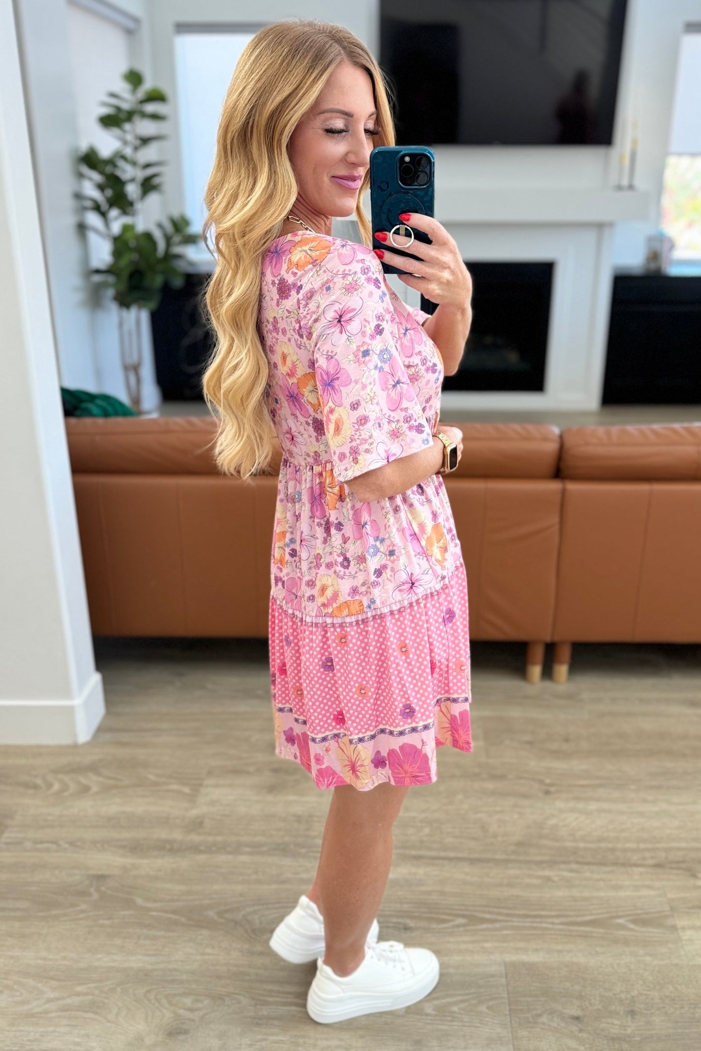 Sounds Perfect Mixed Print Dress-Dresses-Modish Lily, Tecumseh Michigan