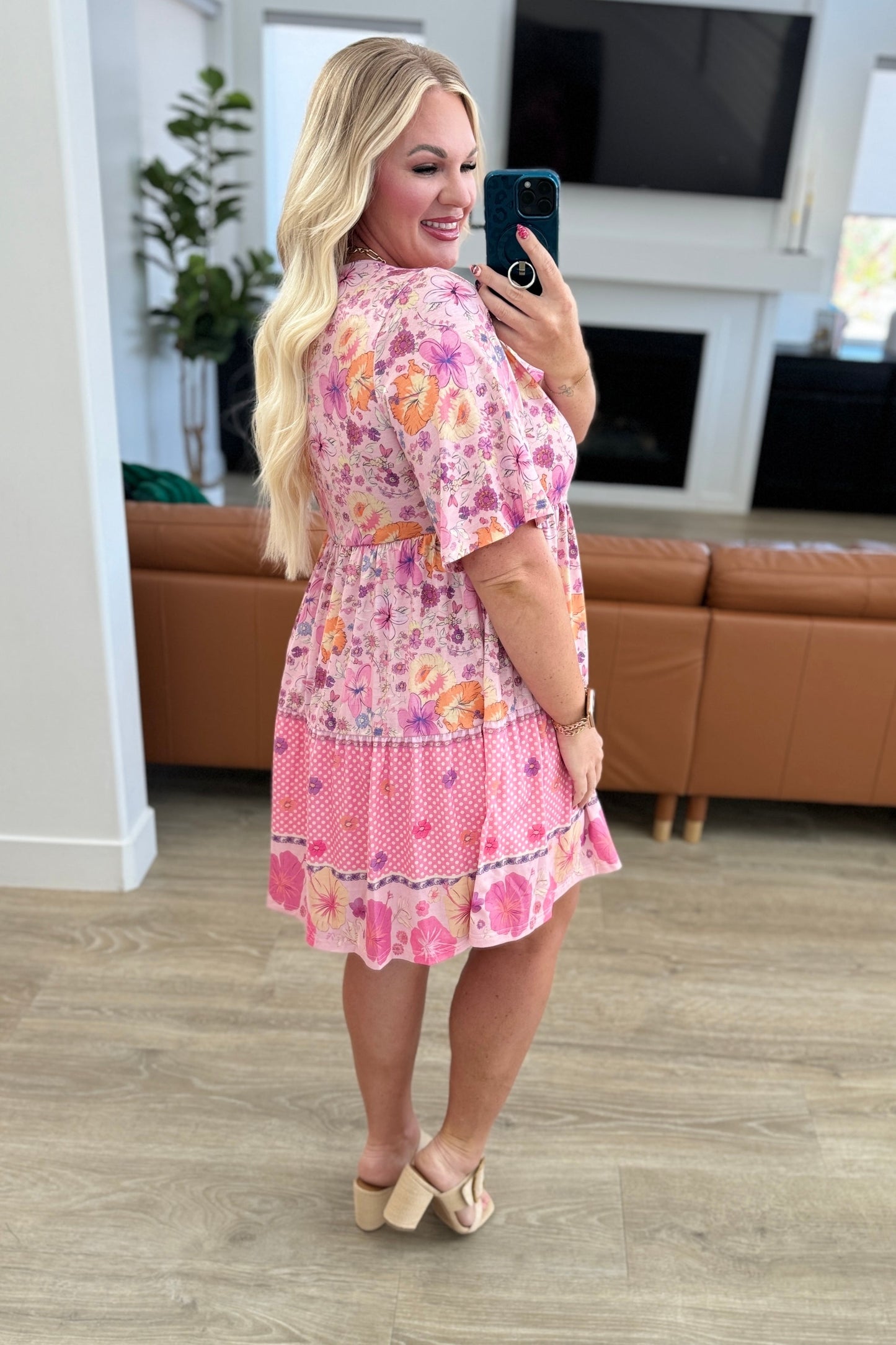 Sounds Perfect Mixed Print Dress-Dresses-Modish Lily, Tecumseh Michigan