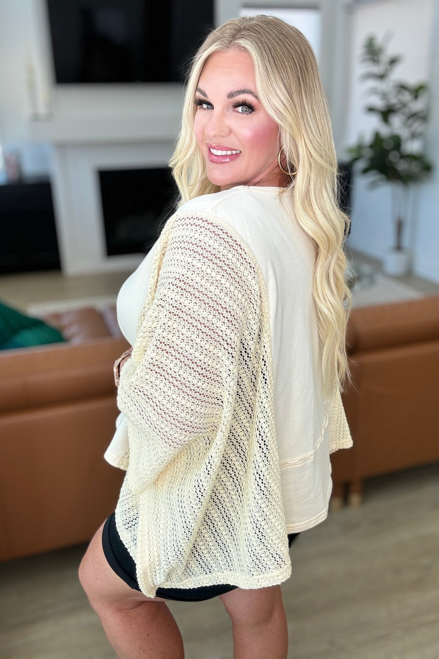 In the Highways Sweater Knit Contrast Poncho-Layers-Modish Lily, Tecumseh Michigan