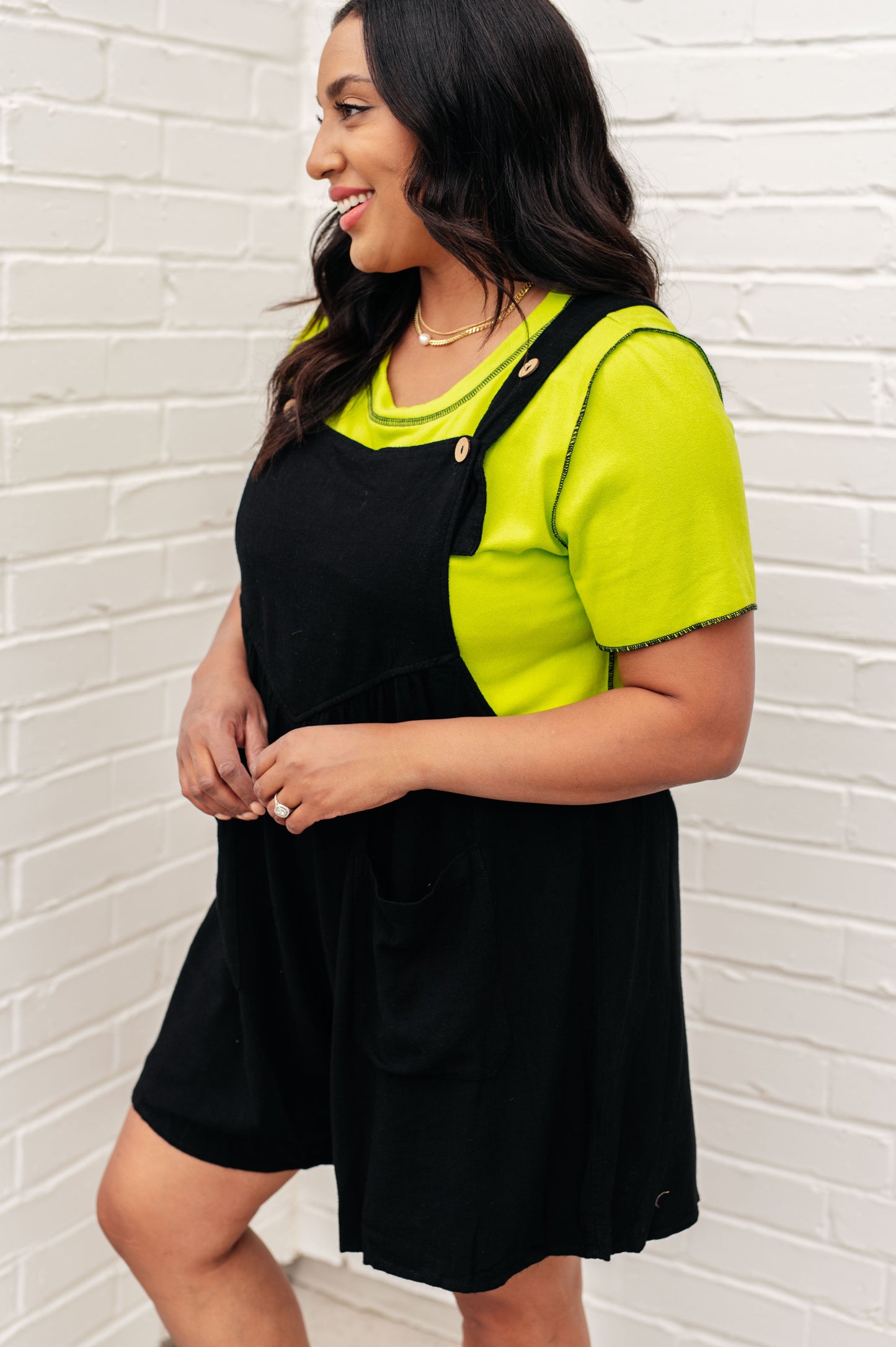 I Want You Back Linen Blend Shortalls in Black-Bottoms-Modish Lily, Tecumseh Michigan