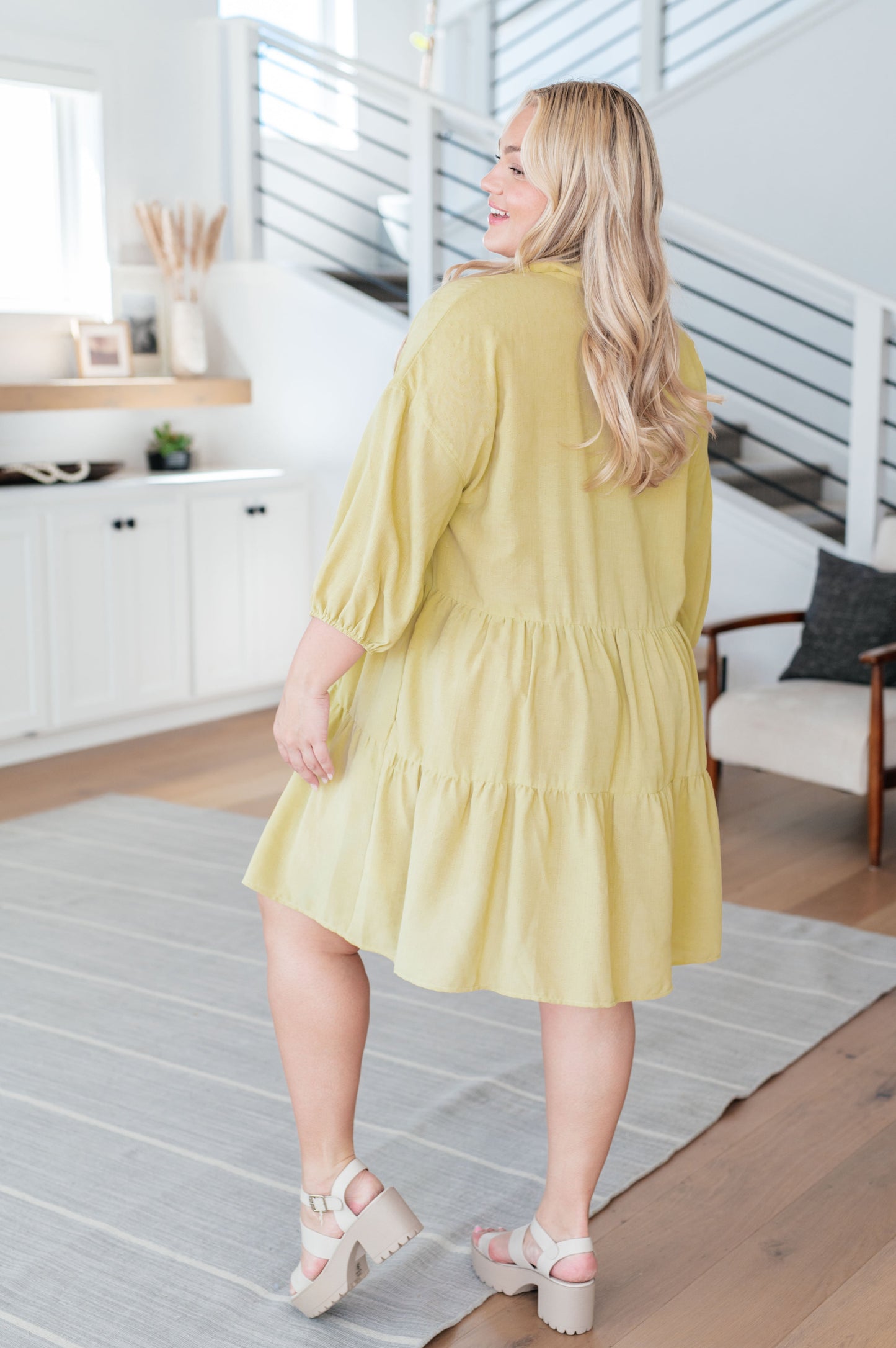 Just Like Honey Tiered Dress-Dresses-Modish Lily, Tecumseh Michigan