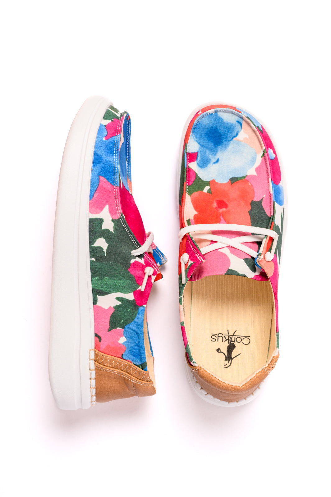 Kayak 2 Shoes in Floral-Shoes-Modish Lily, Tecumseh Michigan