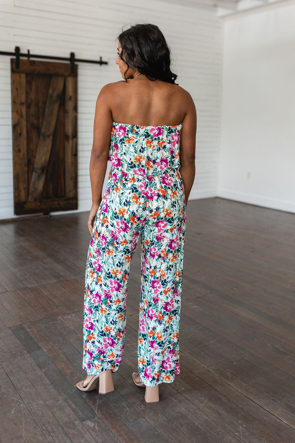 Life of the Party Floral Jumpsuit in Green-Jumpsuits & Rompers-Modish Lily, Tecumseh Michigan