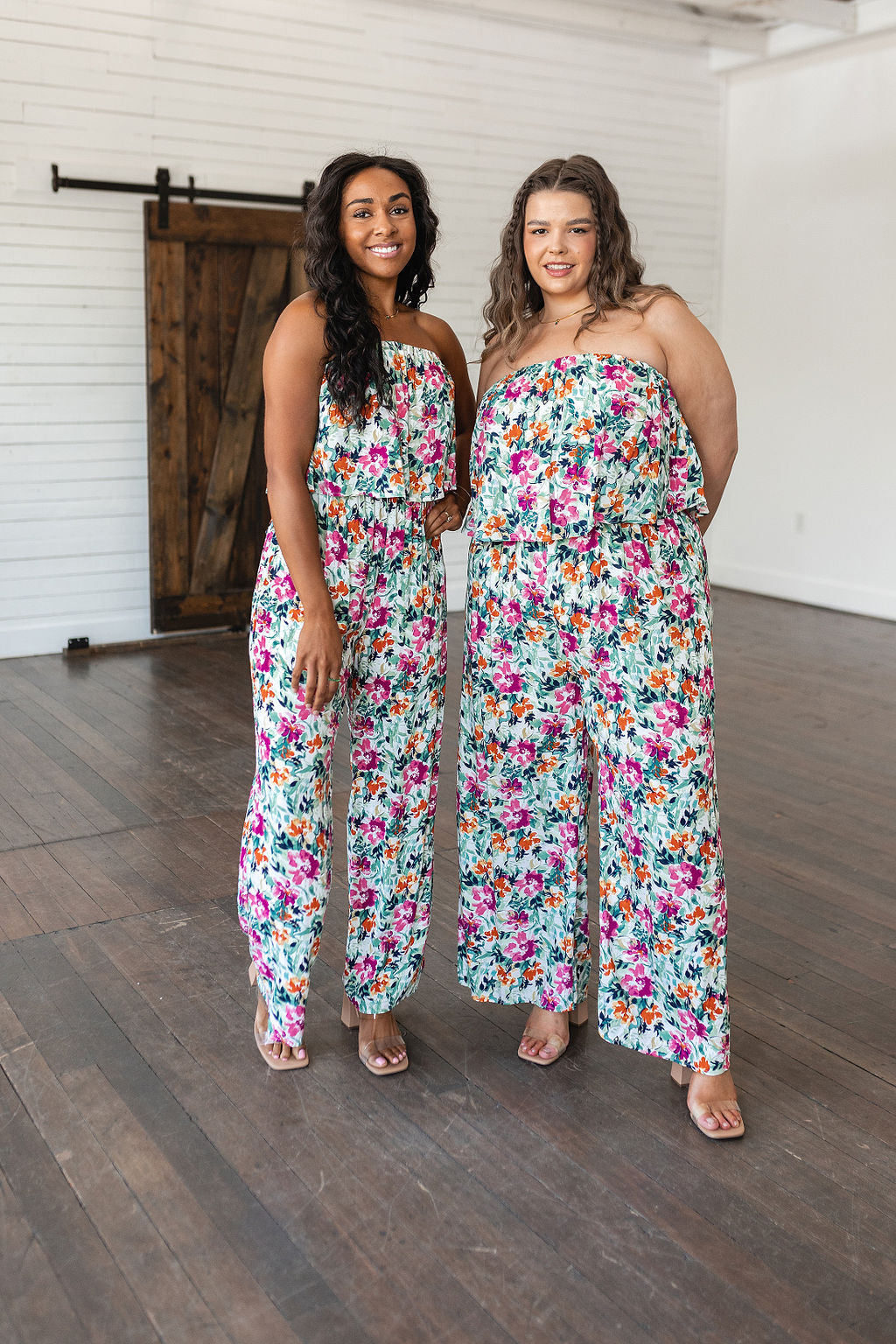 Life of the Party Floral Jumpsuit in Green-Jumpsuits & Rompers-Modish Lily, Tecumseh Michigan