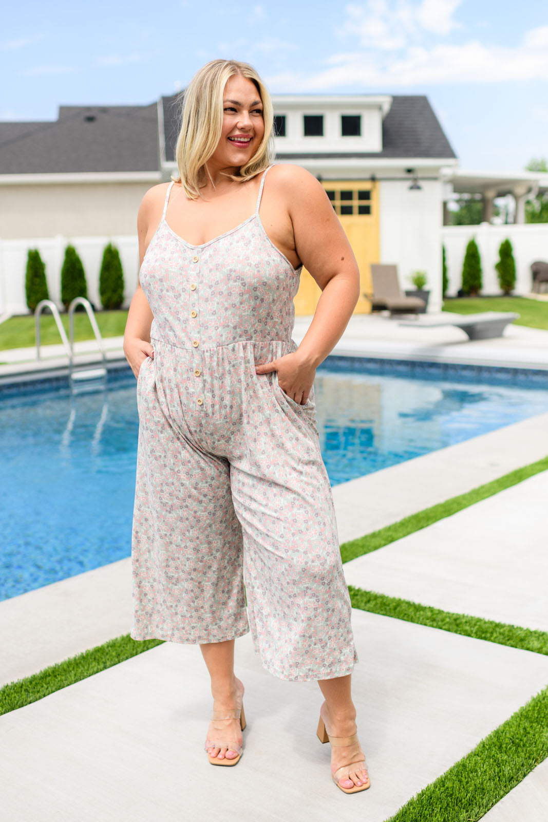 Lucky In Love Floral Jumpsuit-Jumpsuits & Rompers-Modish Lily, Tecumseh Michigan