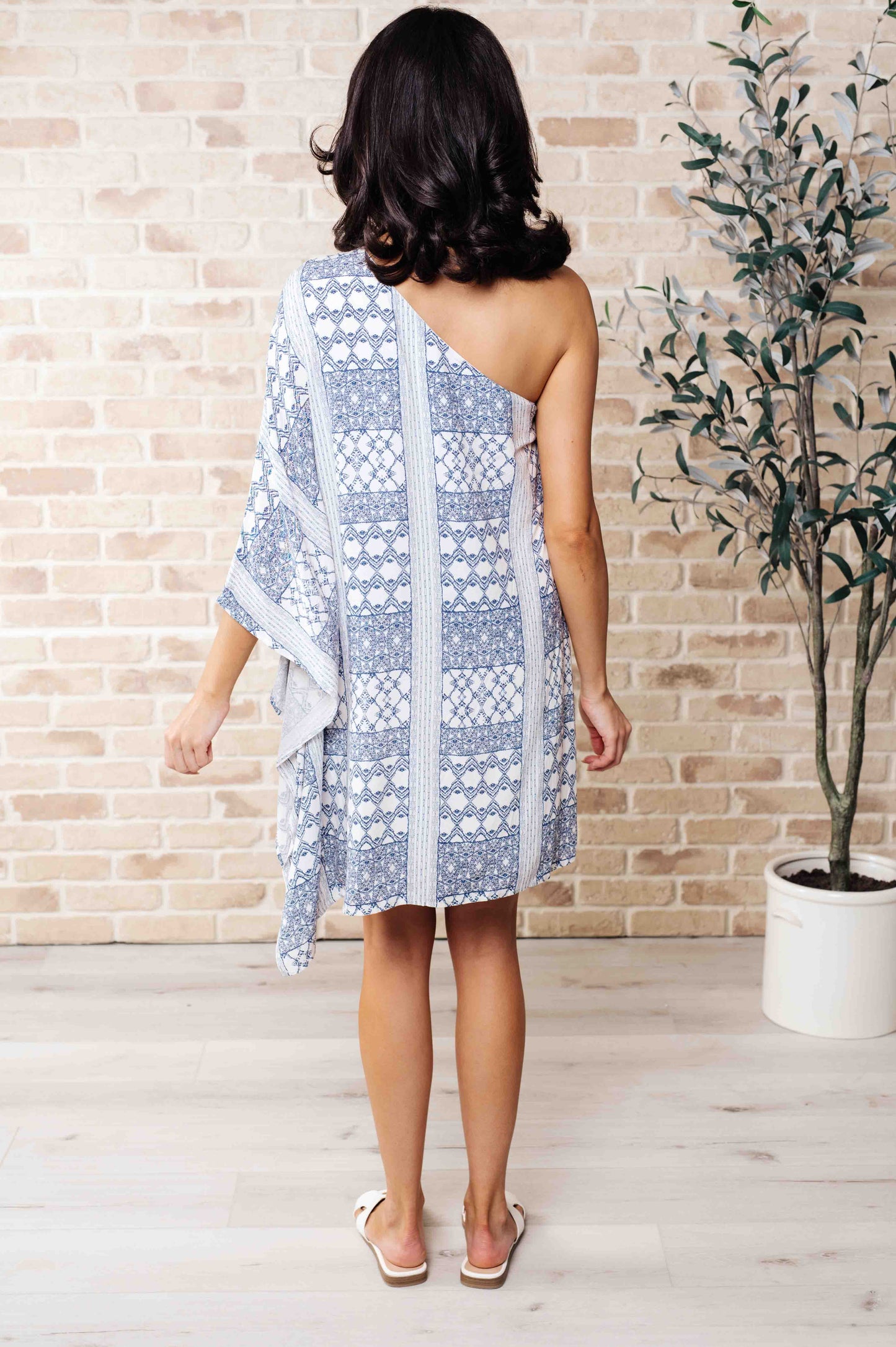 Marjorie One Shoulder Dress-Dresses-Modish Lily, Tecumseh Michigan