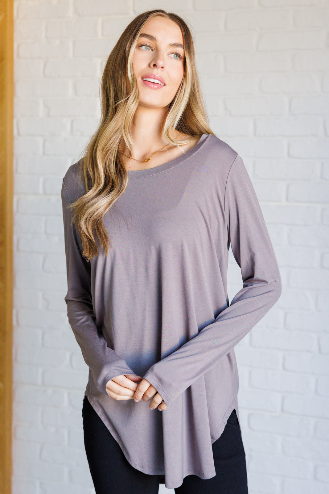 Me Time Long Sleeve Top-Tops-Modish Lily, Tecumseh Michigan