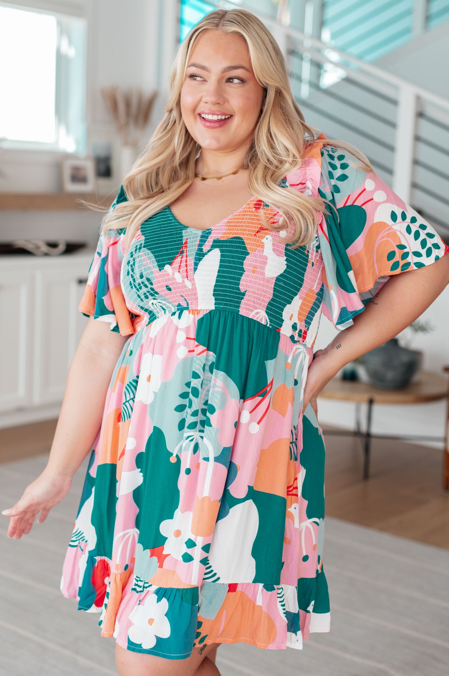 Monet's Garden Floral Dress-Dresses-Modish Lily, Tecumseh Michigan