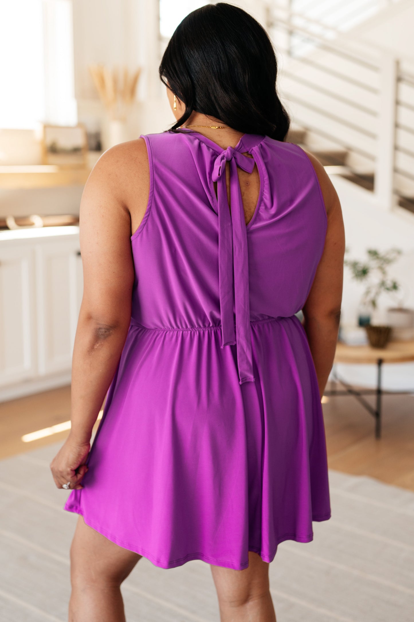 One Of Us Purple Romper Dress-Dresses-Modish Lily, Tecumseh Michigan