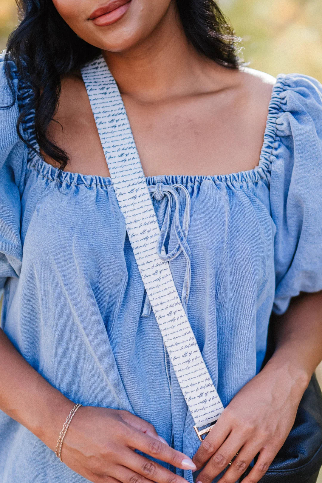 Affirmations Adjustable Bag Strap-Accessories-Modish Lily, Tecumseh Michigan