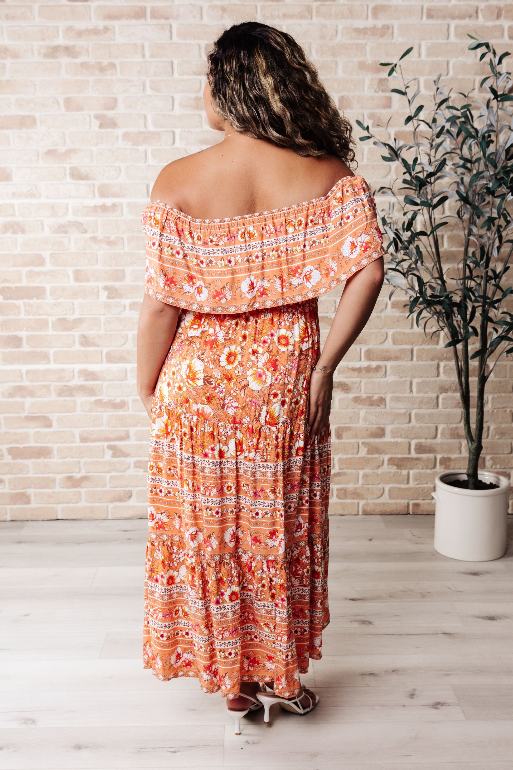 Say You Love Me Off Shoulder Dress-Dresses-Modish Lily, Tecumseh Michigan
