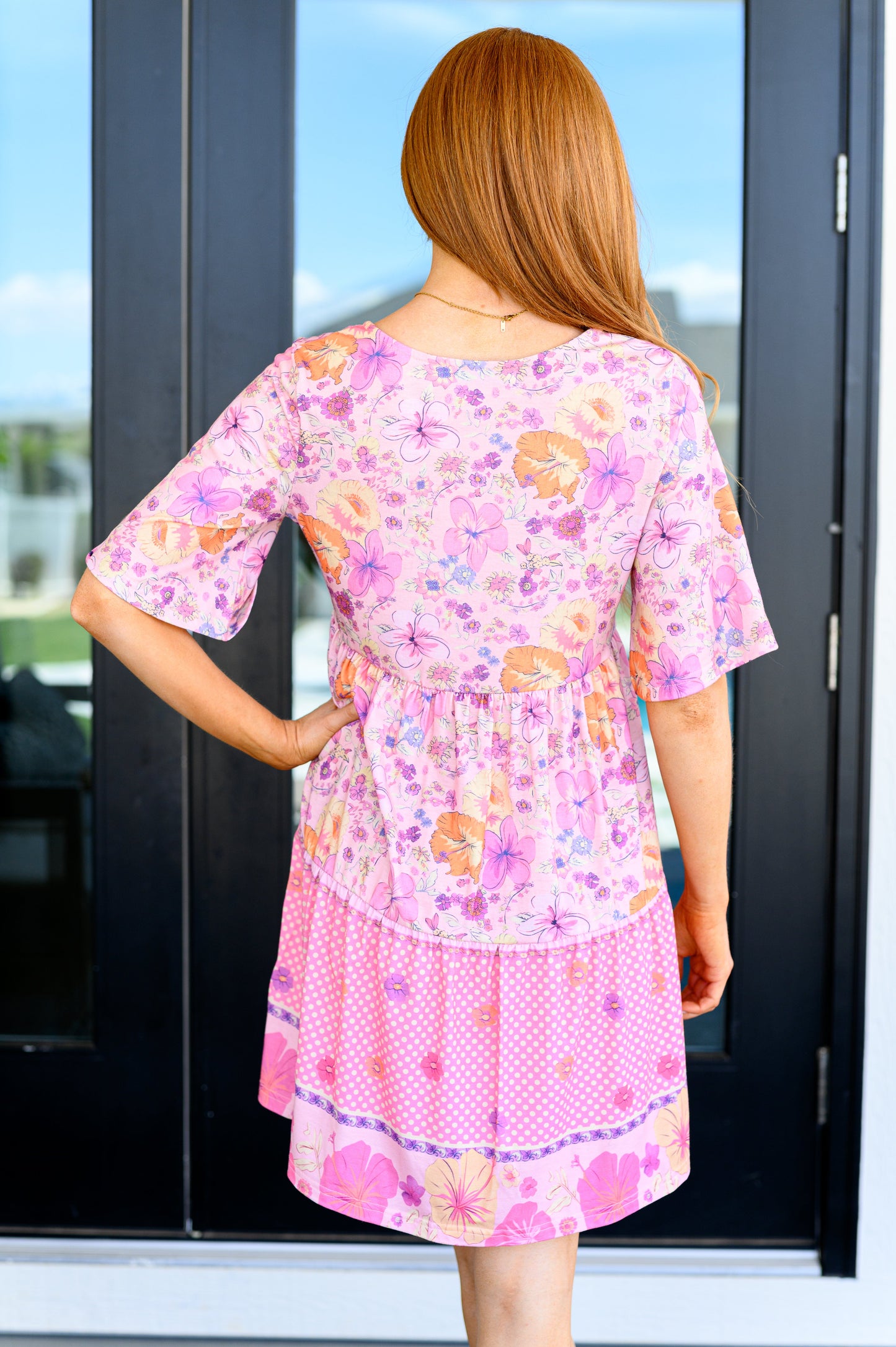 Sounds Perfect Mixed Print Dress-Dresses-Modish Lily, Tecumseh Michigan