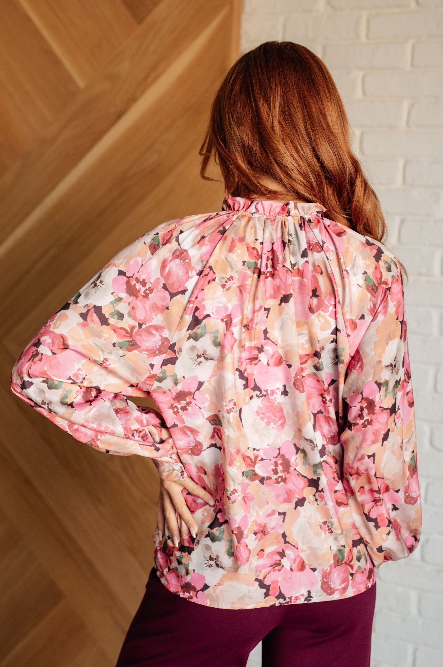 Understandably So Floral Blouse-Blouses-Modish Lily, Tecumseh Michigan