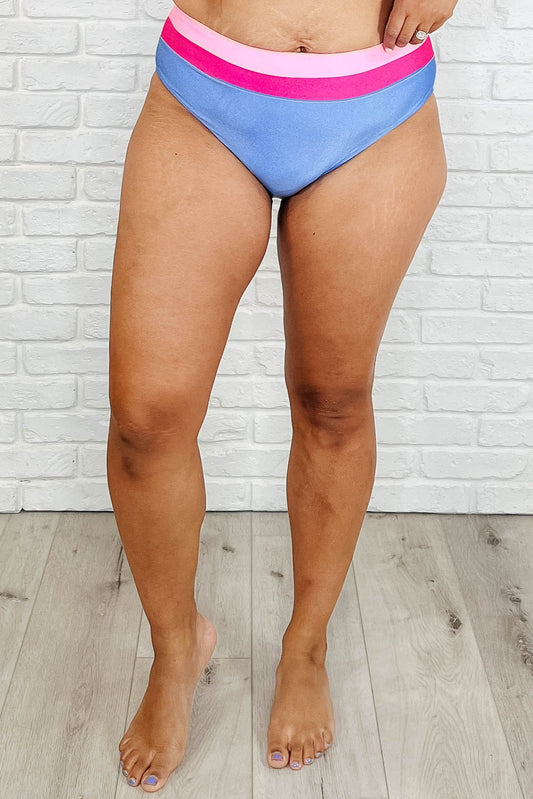Venice Color Block Swim Bottoms-Swimwear-Modish Lily, Tecumseh Michigan