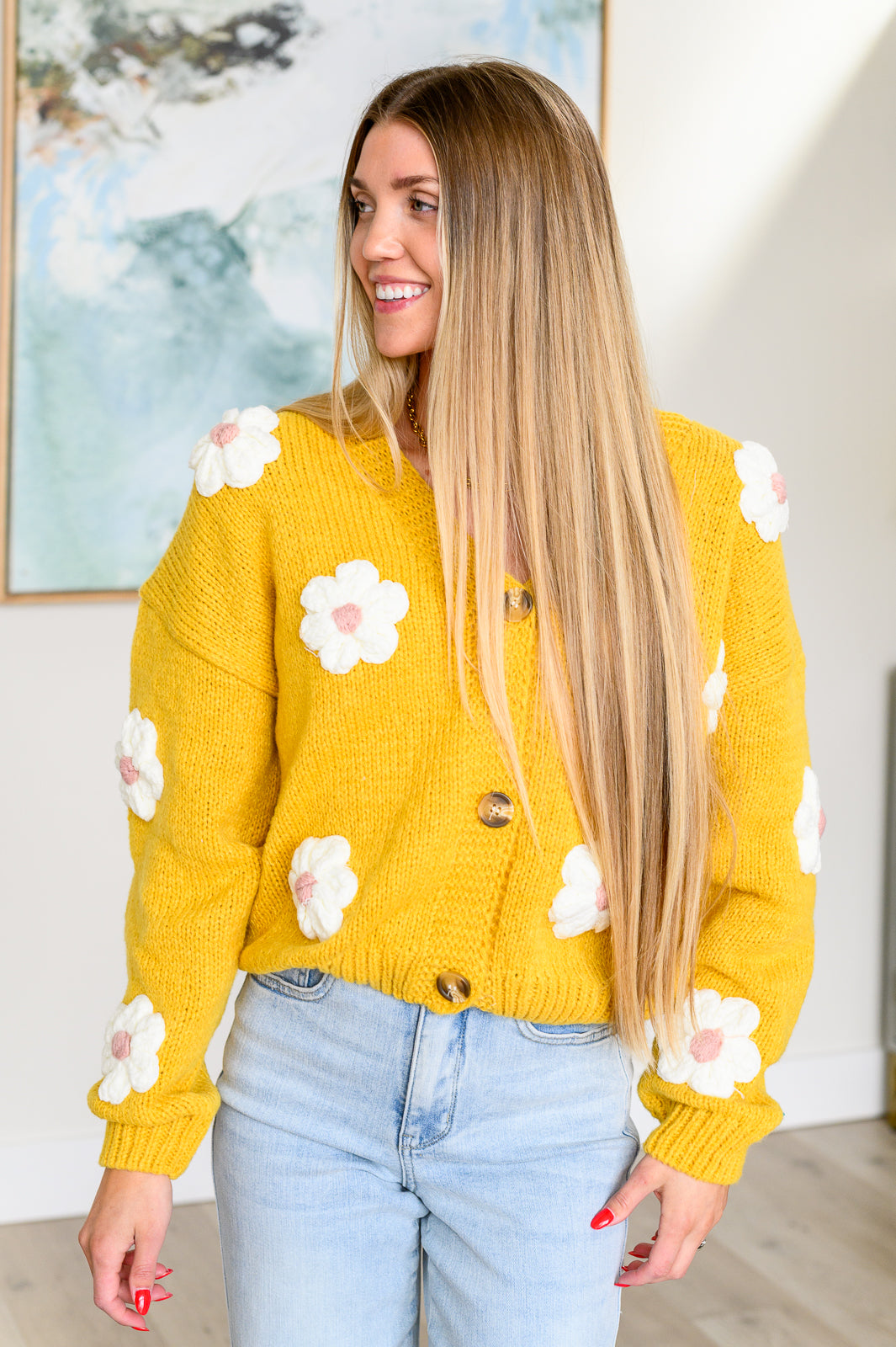You're Enough Floral Cardigan-Womens-Modish Lily, Tecumseh Michigan