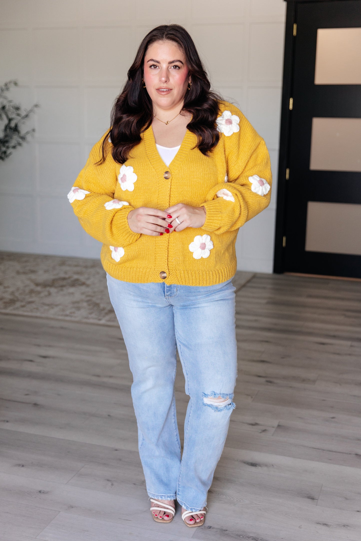 You're Enough Floral Cardigan-Womens-Modish Lily, Tecumseh Michigan