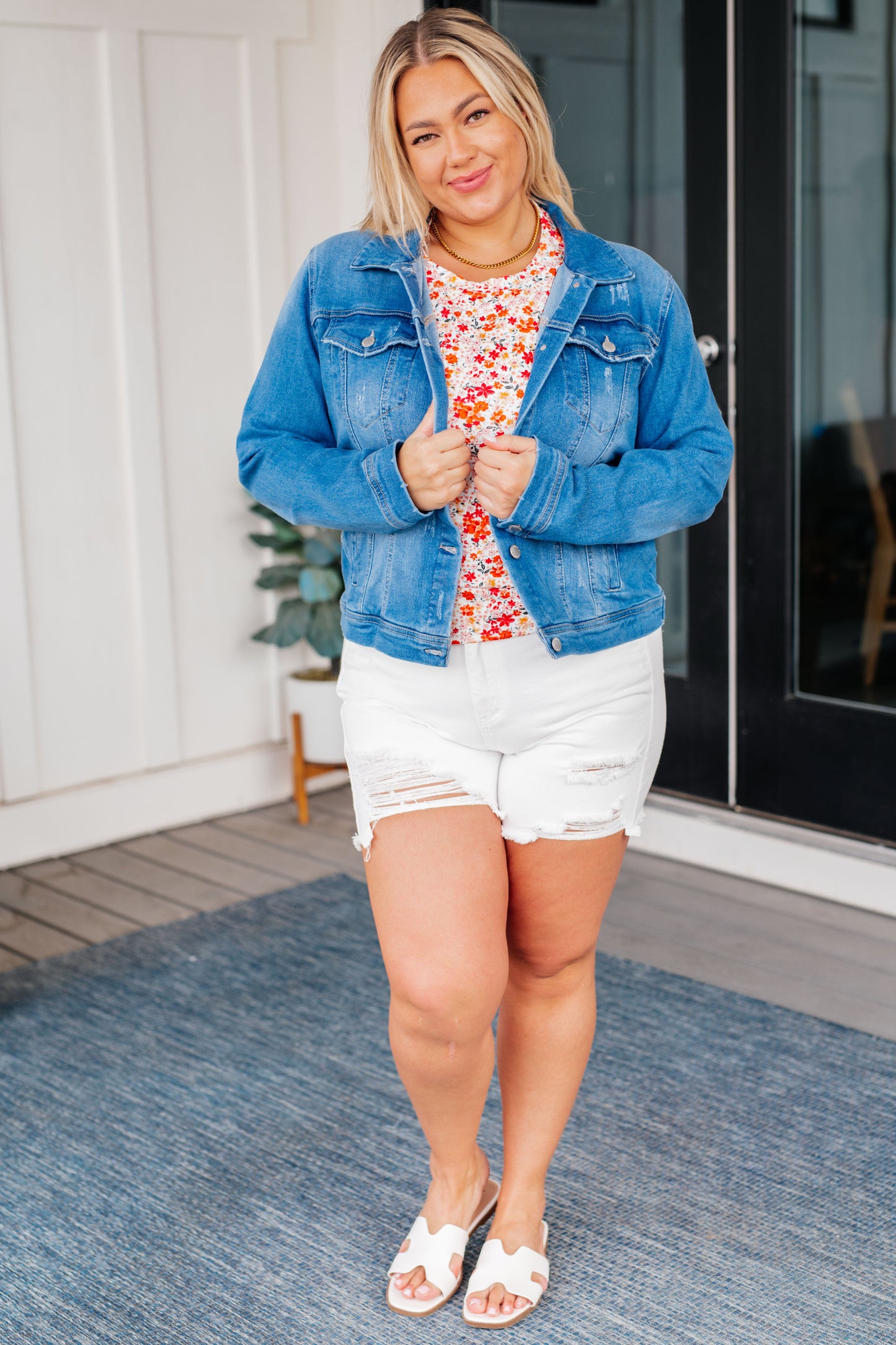 Sweet Something Flutter Sleeve Floral Top-Tops-Modish Lily, Tecumseh Michigan