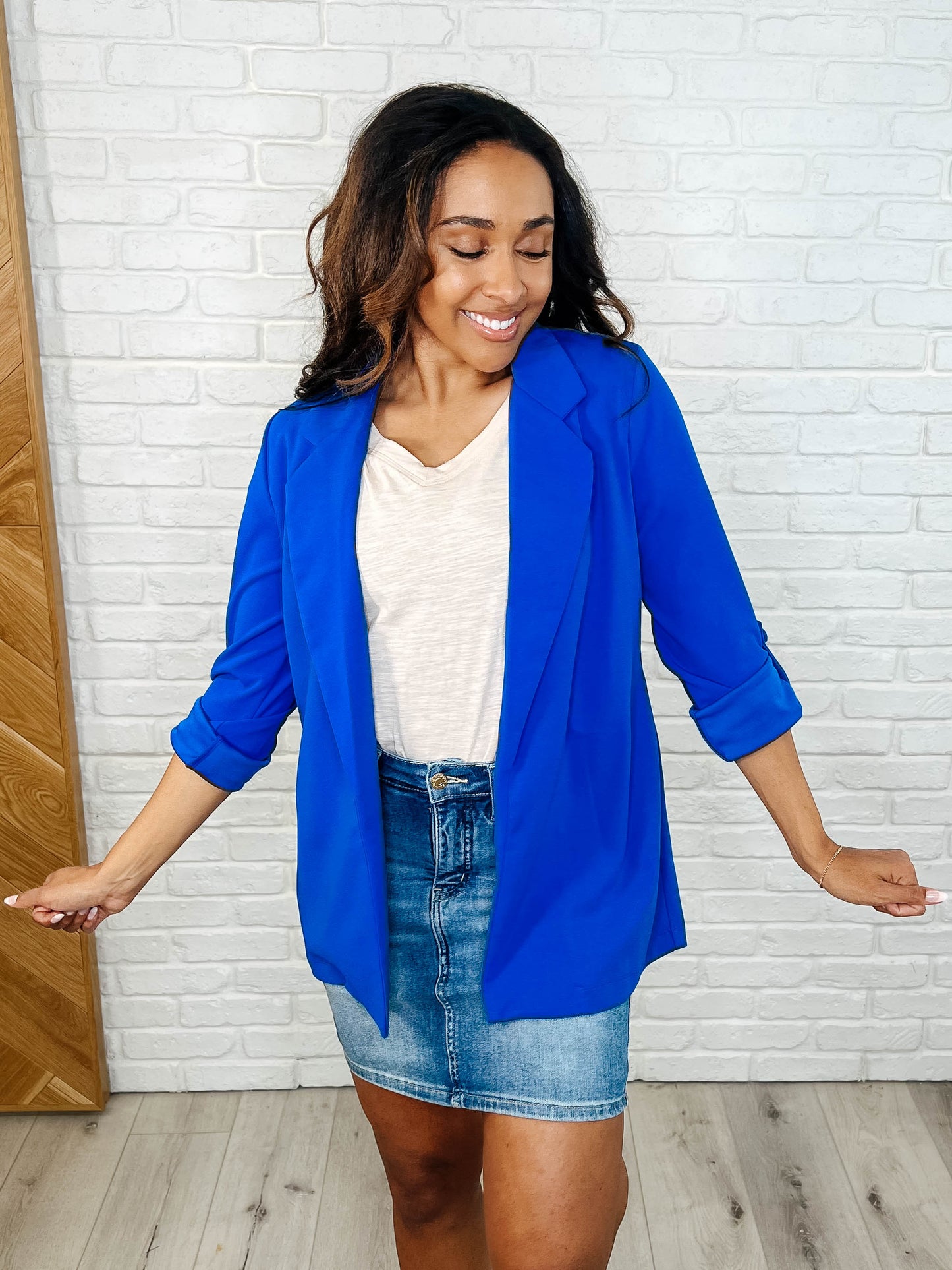 Haley High Rise Control Top Skirt-Denim-Modish Lily, Tecumseh Michigan