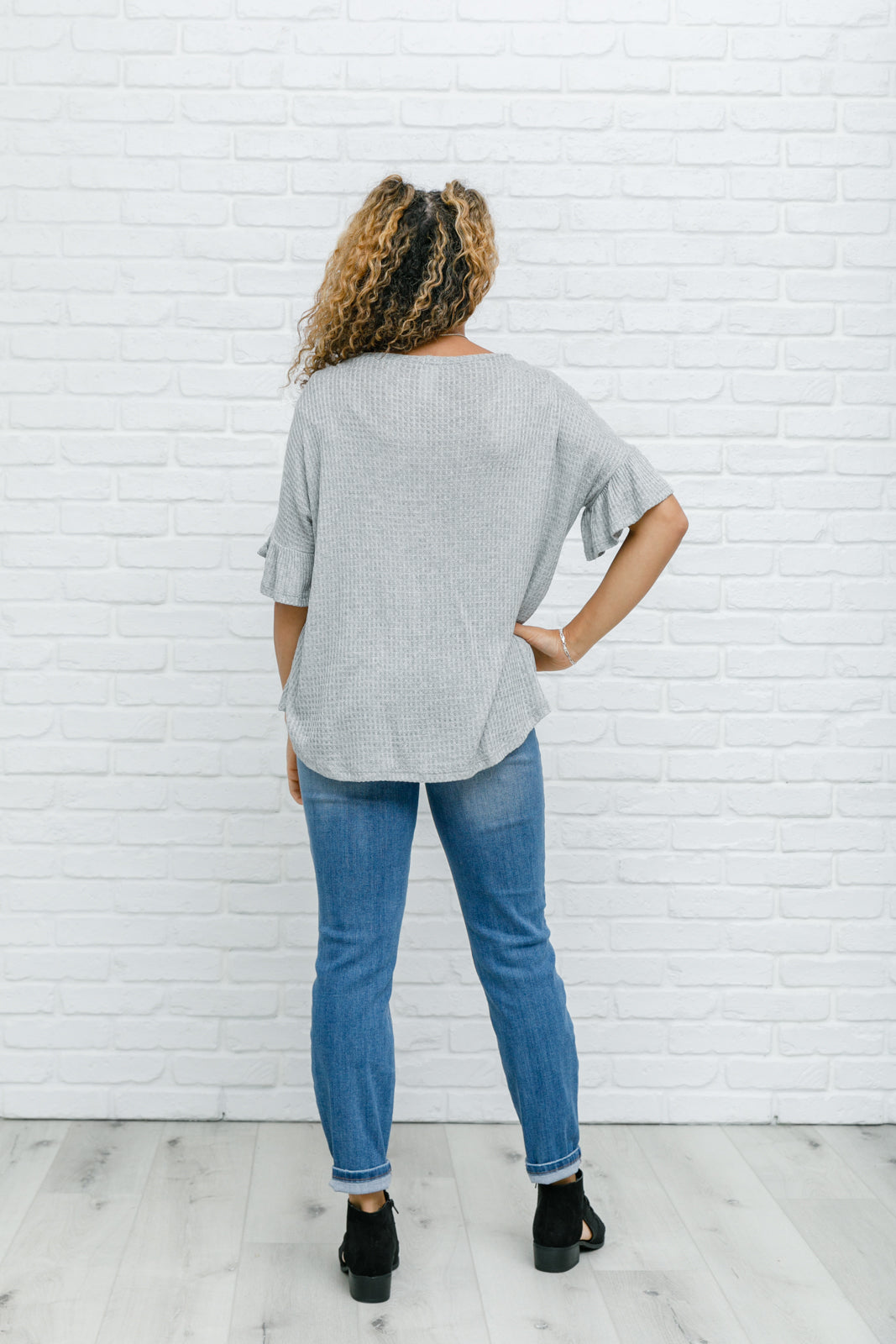 Break Away Top In Gray-Womens-Modish Lily, Tecumseh Michigan